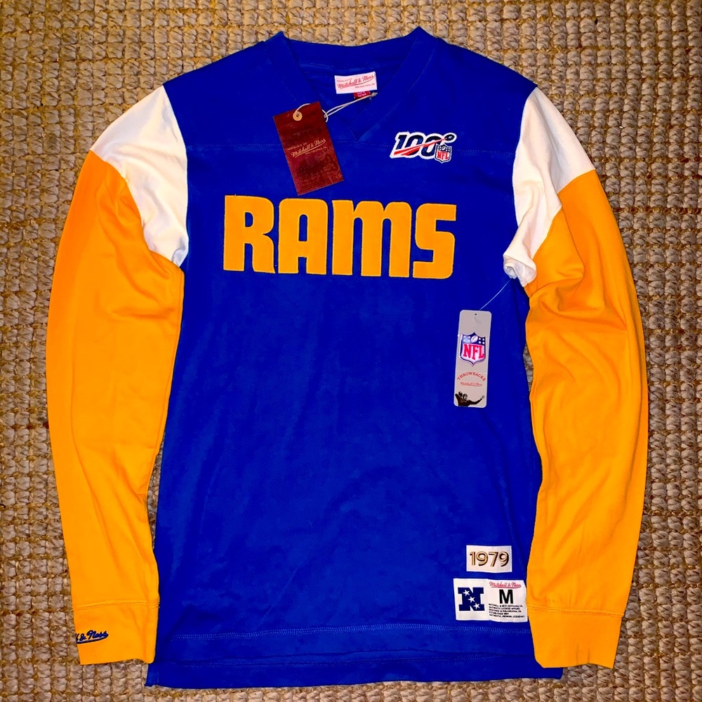 NWT Mitchell&Ness Vintage Rams Pullover